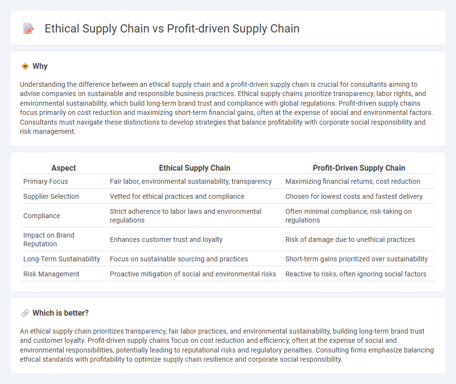 Ethical Supply Chain vs Profit-Driven Supply Chain in Consulting