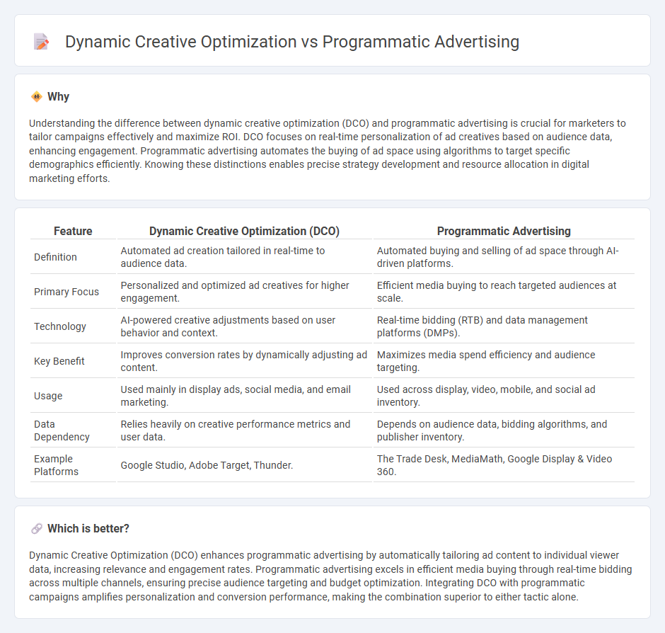 Dynamic Creative Optimization vs Programmatic Advertising in Marketing