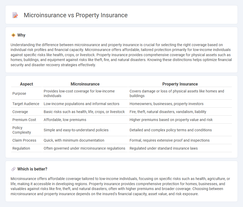 Microinsurance vs Property Insurance in Insurance