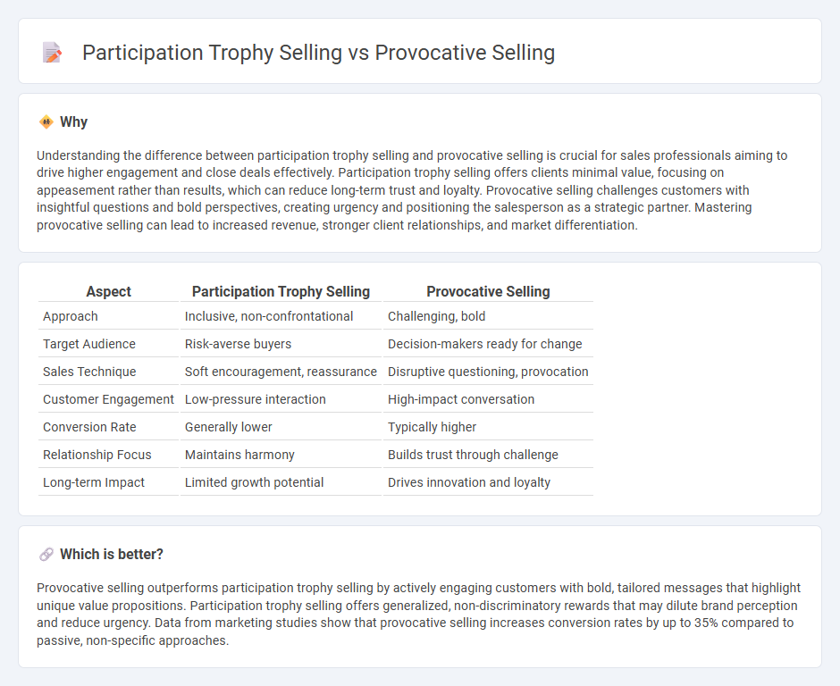 Participation Trophy Selling vs Provocative Selling in Sales