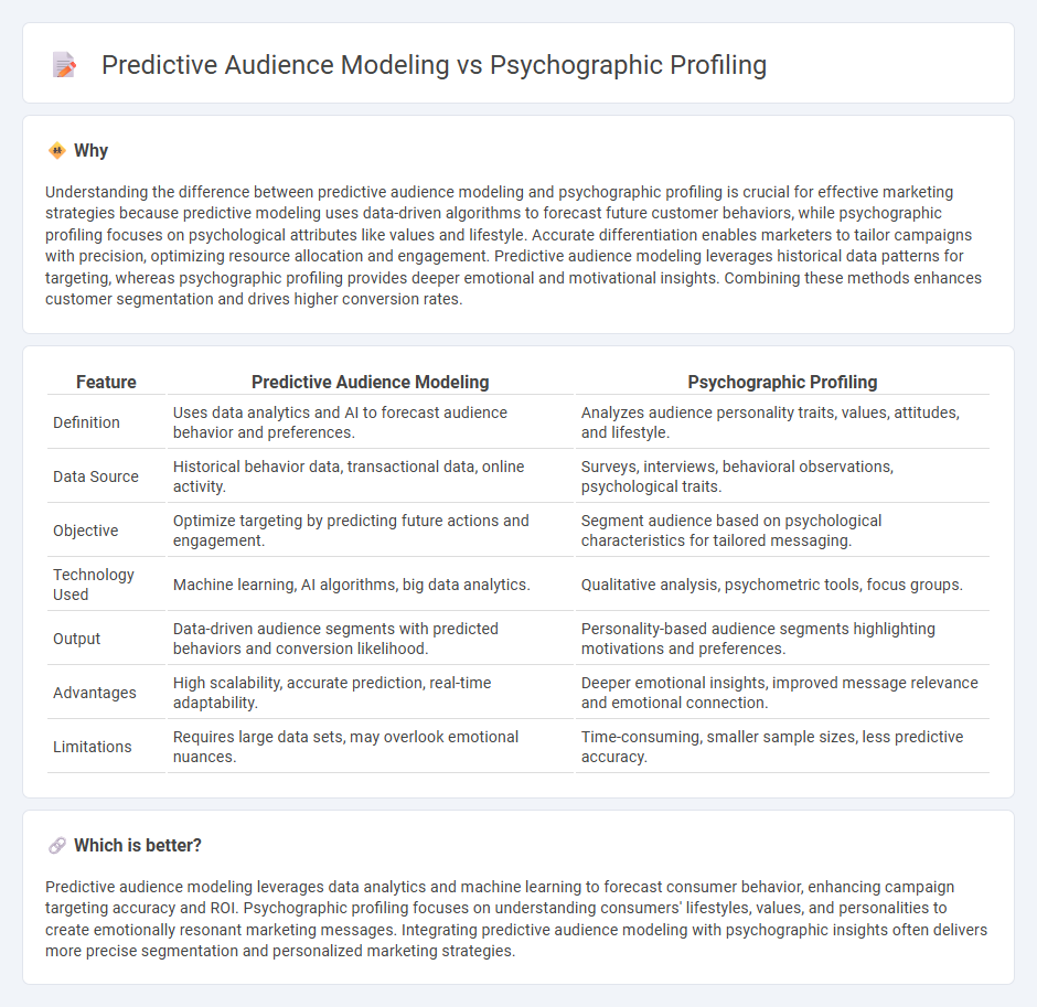 Predictive Audience Modeling vs Psychographic Profiling in Marketing