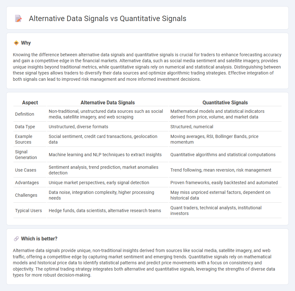 Alternative Data Signals vs Quantitative Signals in Trading