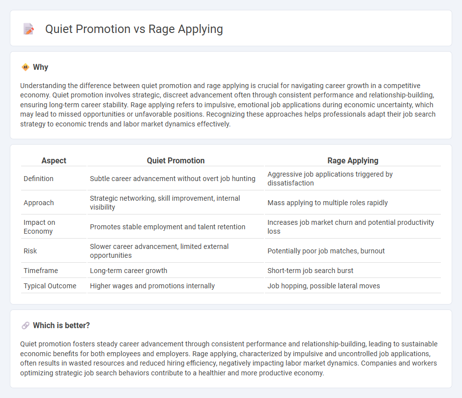Quiet Promotion vs Rage Applying in Economy