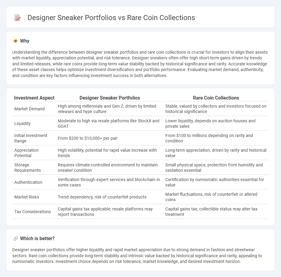 Designer Sneaker Portfolios vs Rare Coin Collections in Investment