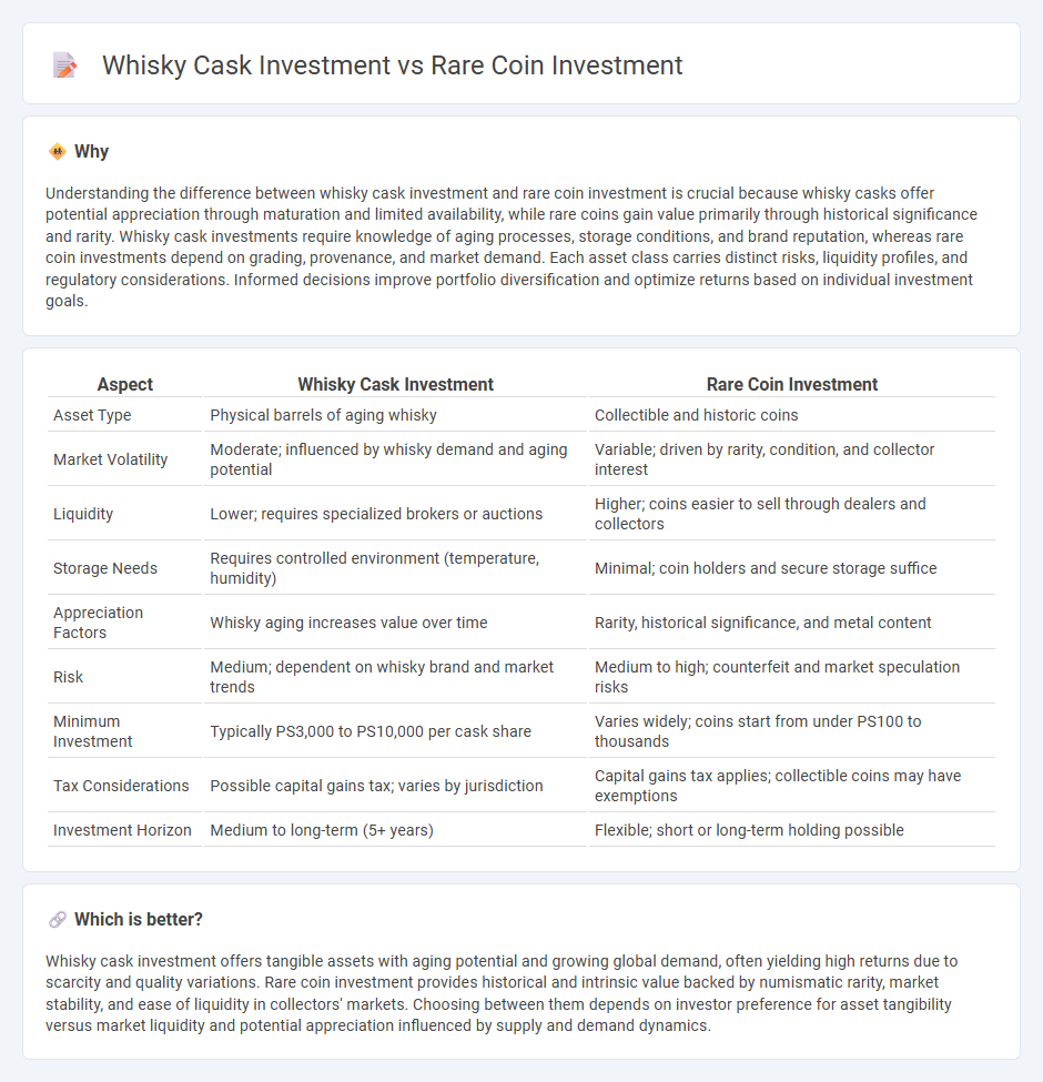 Whisky Cask Investment vs Rare Coin Investment in Investment