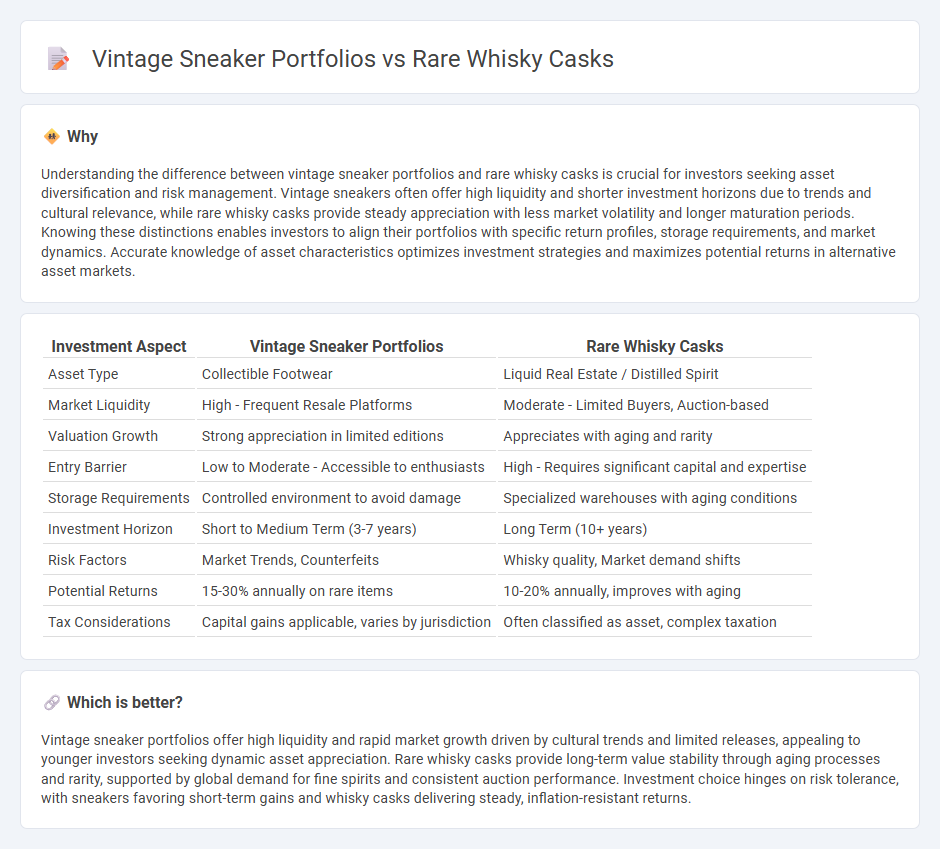 Vintage Sneaker Portfolios vs Rare Whisky Casks in Investment