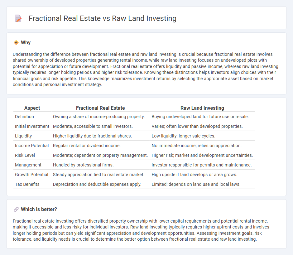 Fractional Real Estate vs Raw Land Investing in Investment