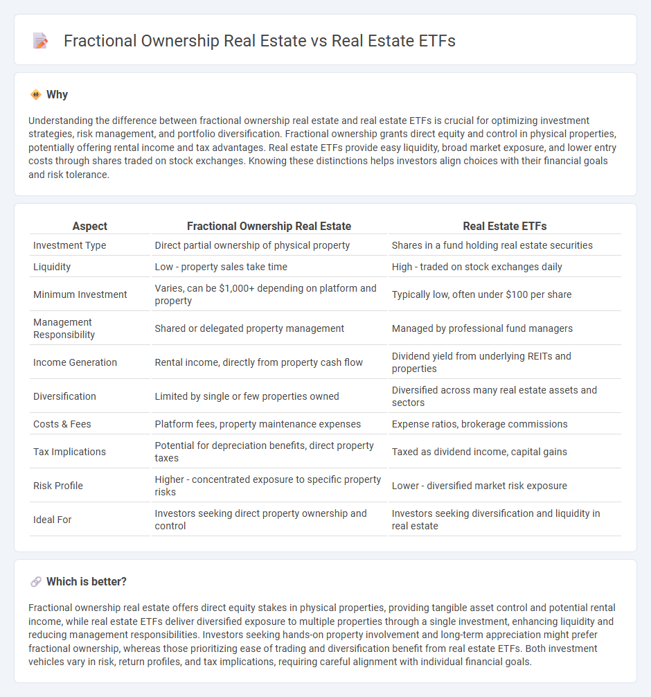 Fractional Ownership Real Estate vs Real Estate Etfs in Investment