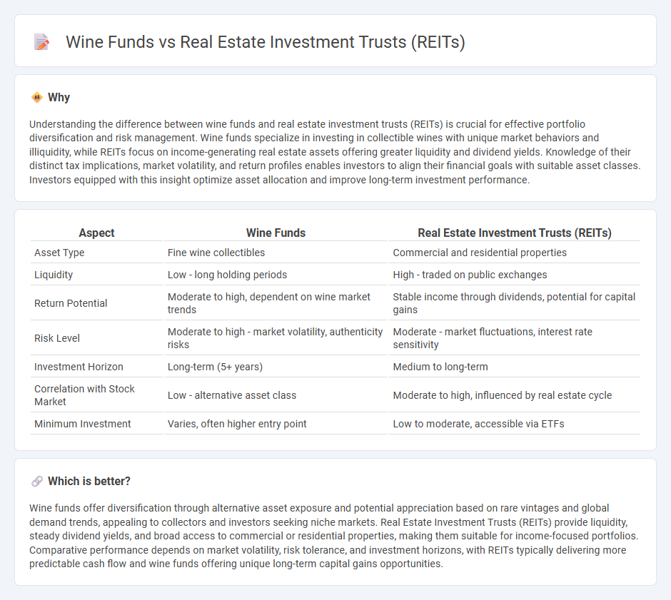 Wine Funds vs Real Estate Investment Trusts (Reits) in Investment
