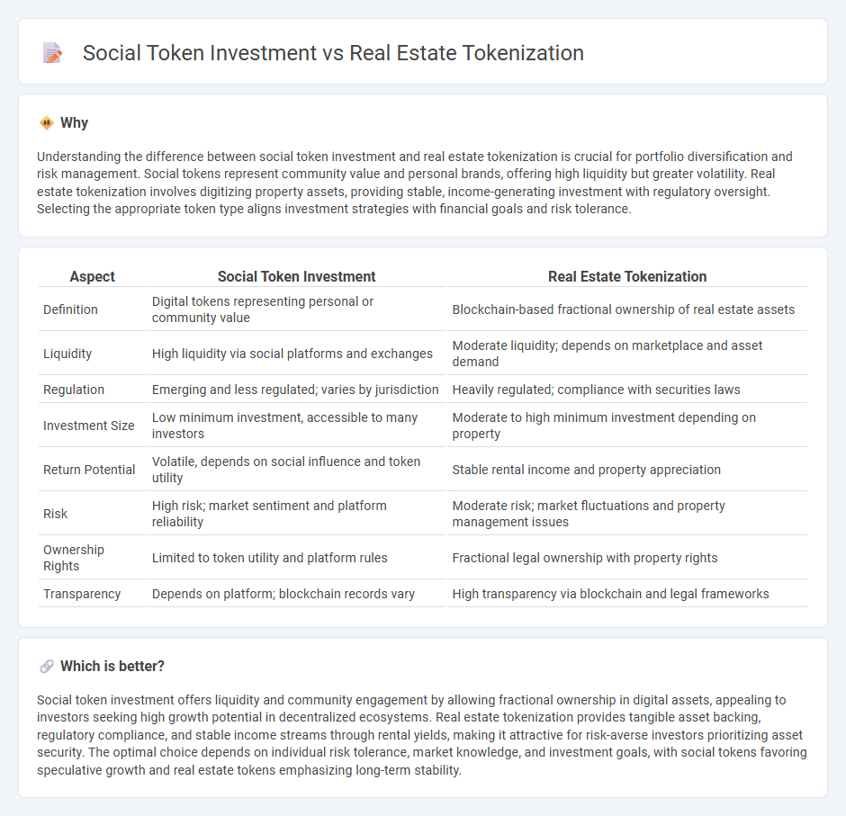 Social Token Investment vs Real Estate Tokenization in Investment
