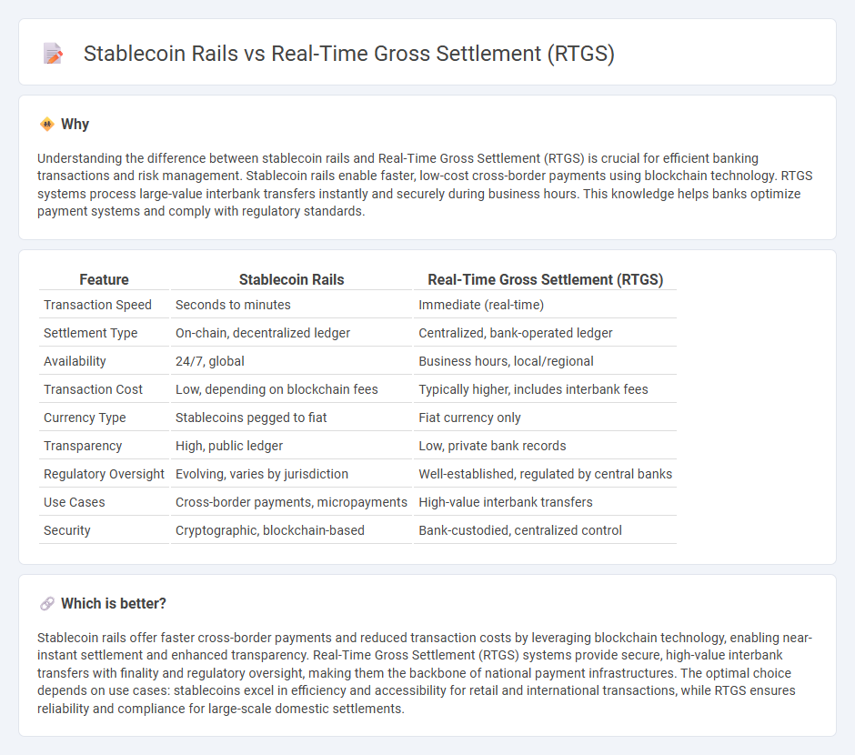 Stablecoin Rails vs Real-Time Gross Settlement (Rtgs) in Banking