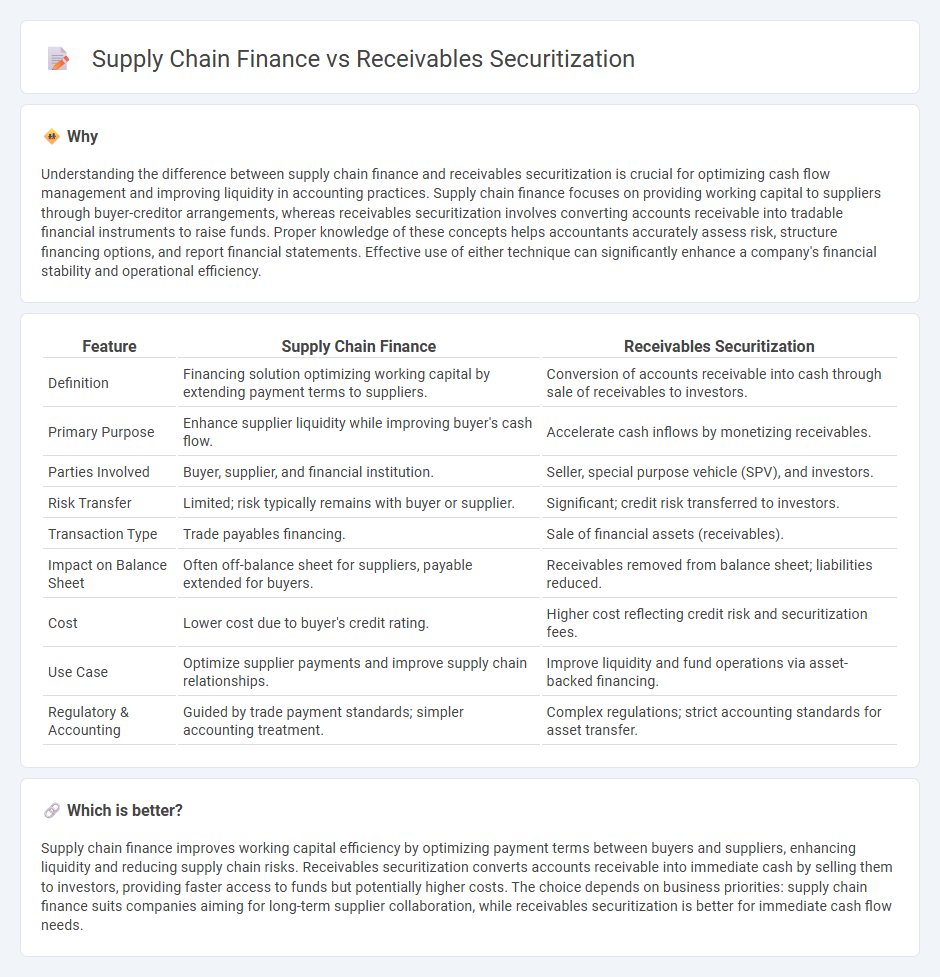 Supply Chain Finance vs Receivables Securitization in Accounting