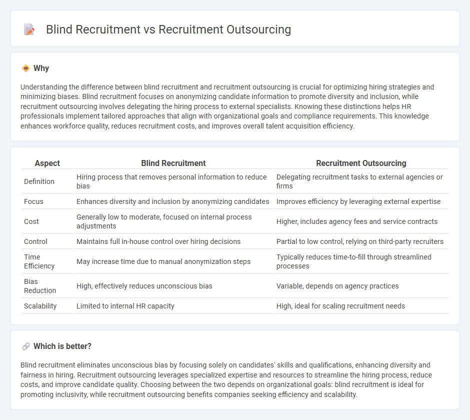 Blind Recruitment vs Recruitment Outsourcing in Human Resources