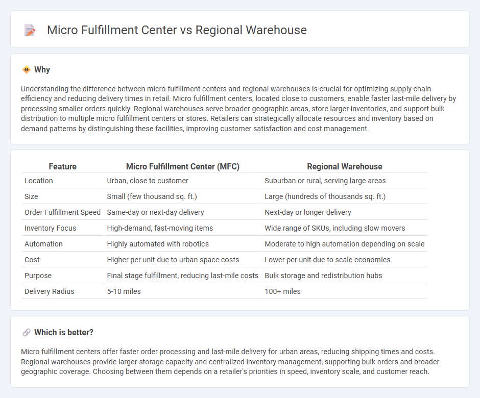 Micro Fulfillment Center vs Regional Warehouse in Retail