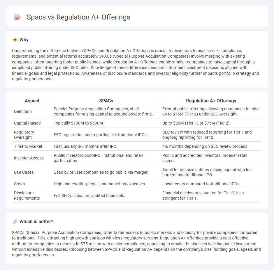 Spacs vs Regulation A+ Offerings in Finance