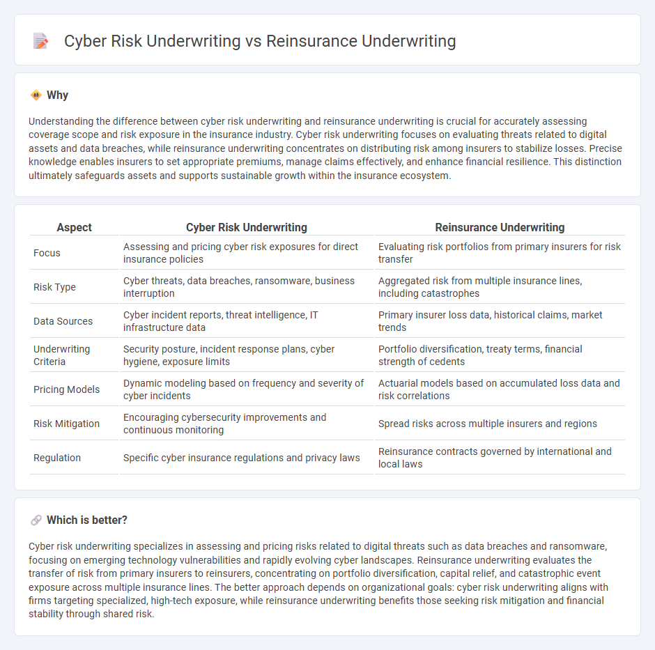 Cyber Risk Underwriting vs Reinsurance Underwriting in Insurance