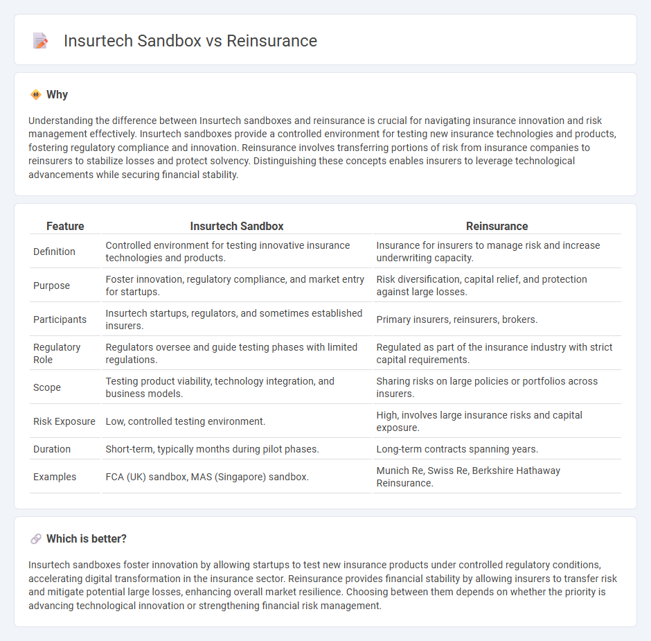 Insurtech Sandbox vs Reinsurance in Insurance
