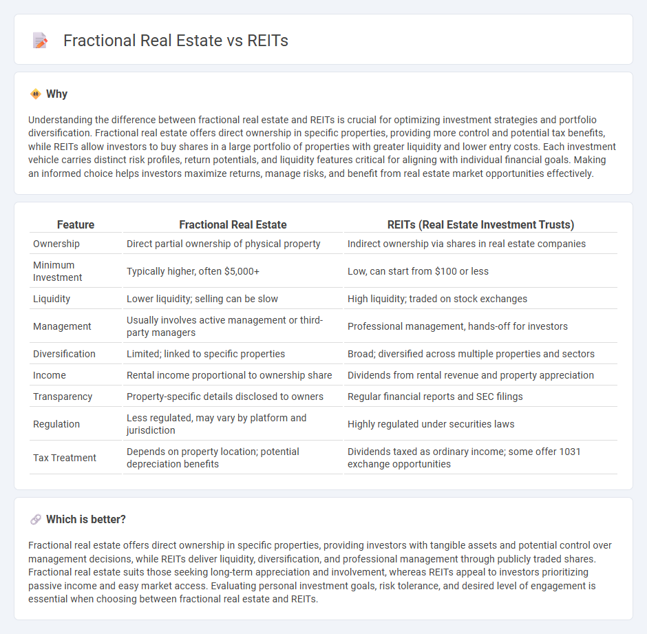 Fractional Real Estate vs Reits in Investment