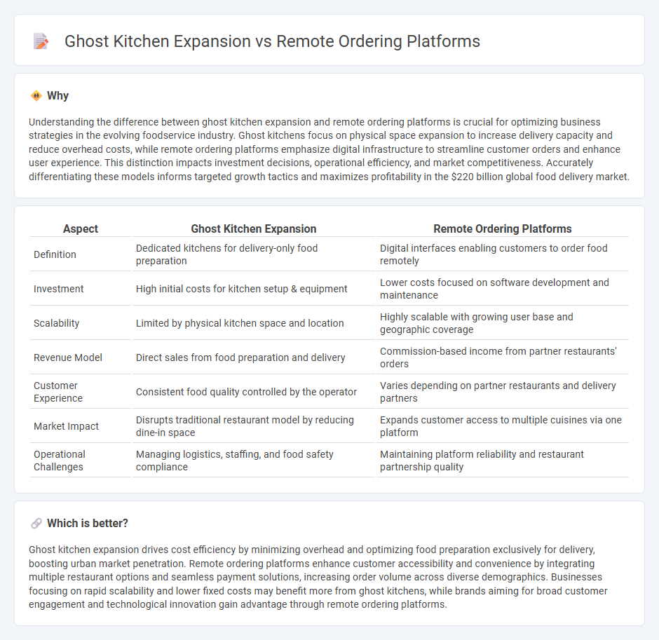 Ghost Kitchen Expansion vs Remote Ordering Platforms in Economy