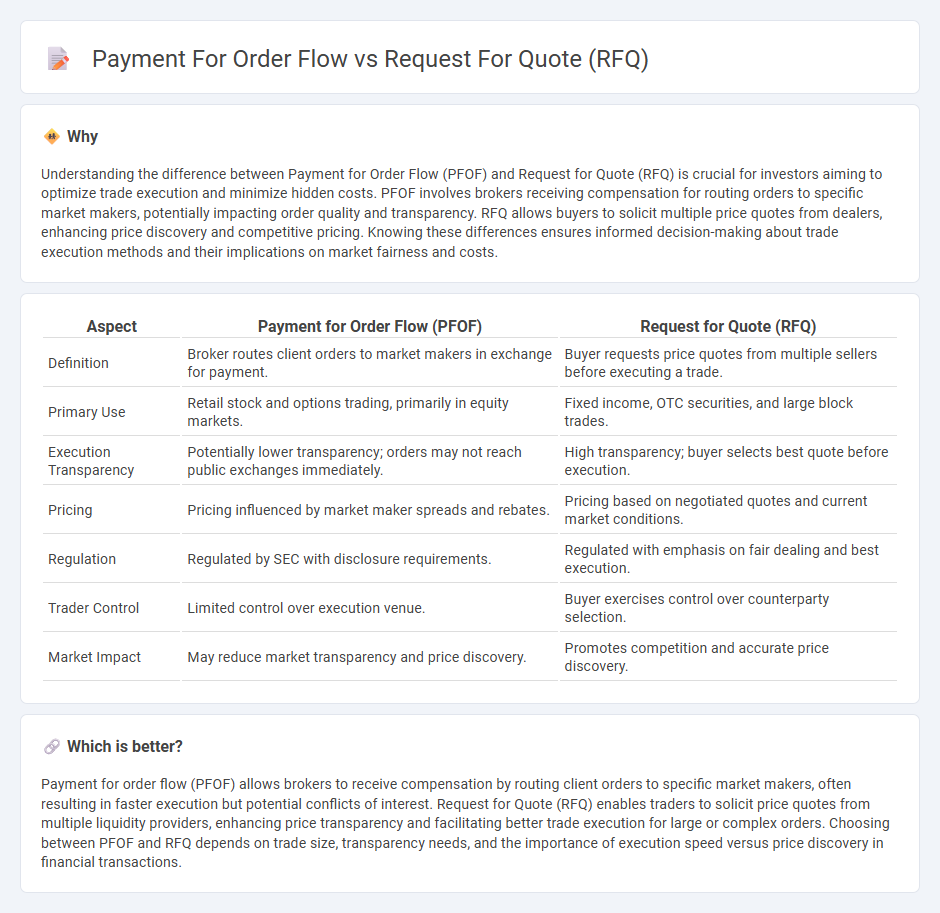 Payment For Order Flow vs Request For Quote (Rfq) in Finance