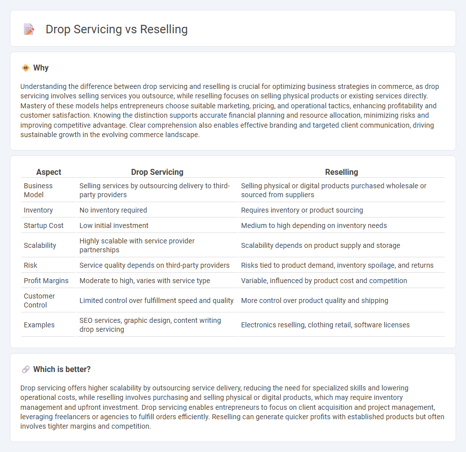 Drop Servicing vs Reselling in Commerce