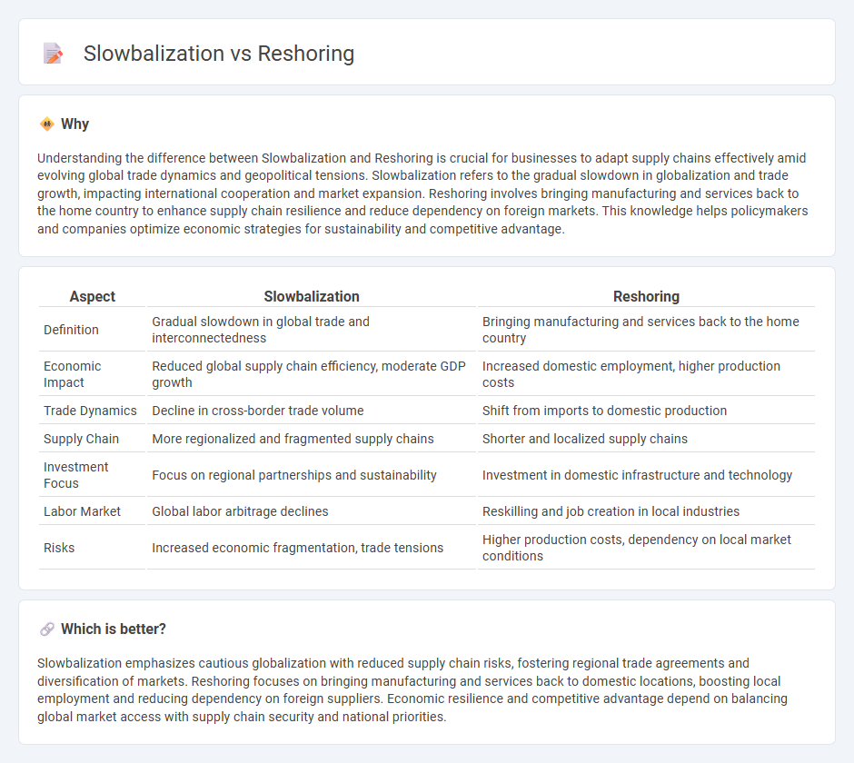 Slowbalization vs Reshoring in Economy