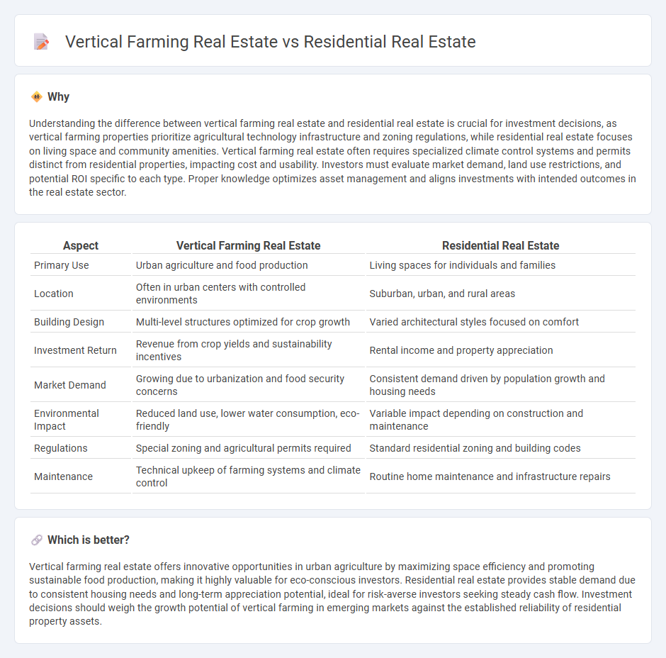 Vertical Farming Real Estate vs Residential Real Estate in Real Estate