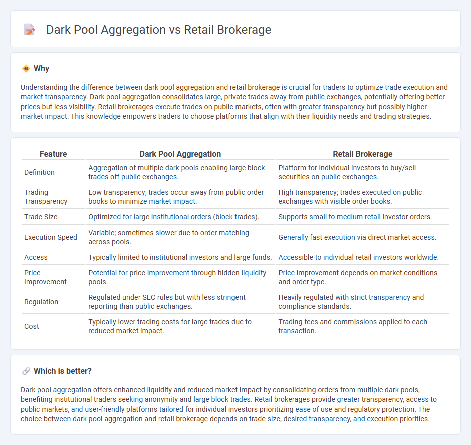 Dark Pool Aggregation vs Retail Brokerage in Trading