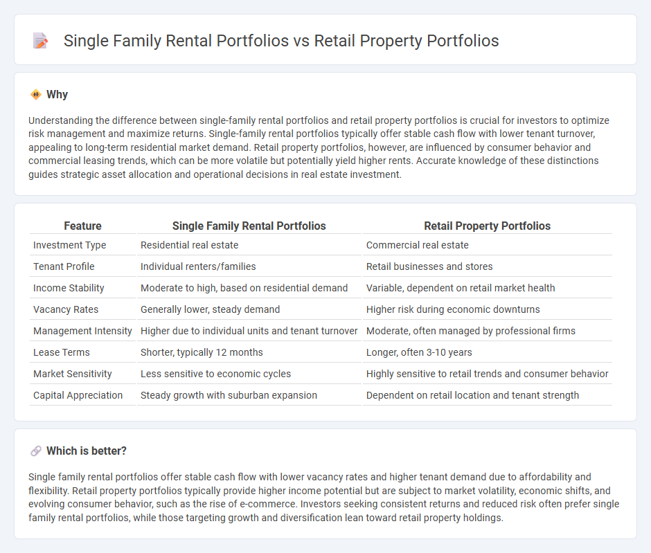 Single Family Rental Portfolios vs Retail Property Portfolios in Real Estate