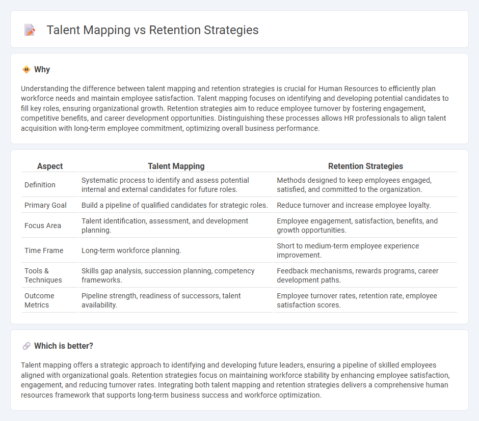 Talent Mapping vs Retention Strategies in Human Resources