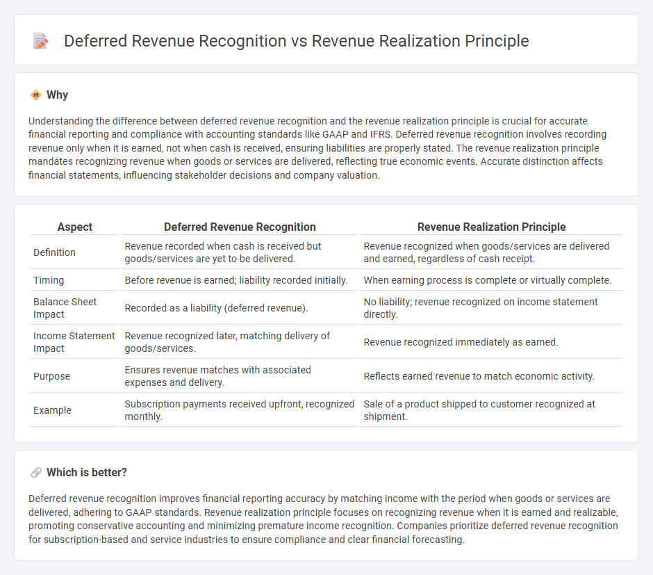 Deferred Revenue Recognition vs Revenue Realization Principle in Accounting