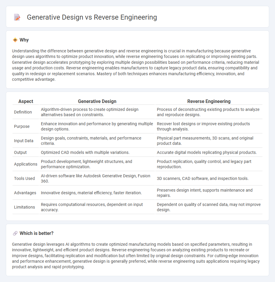 Generative Design vs Reverse Engineering in Manufacturing