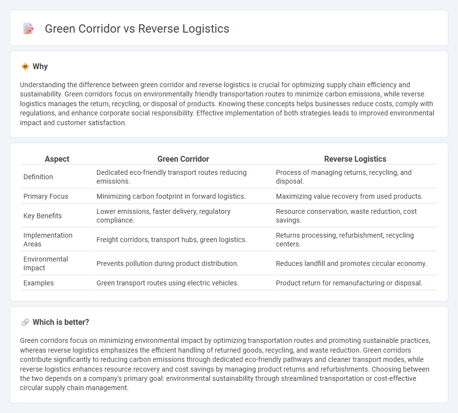 Green Corridor vs Reverse Logistics in Logistics