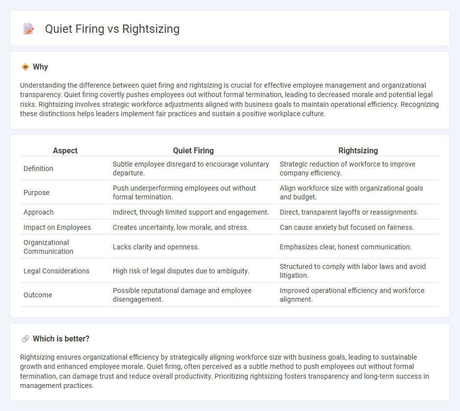 Quiet Firing vs Rightsizing in Management