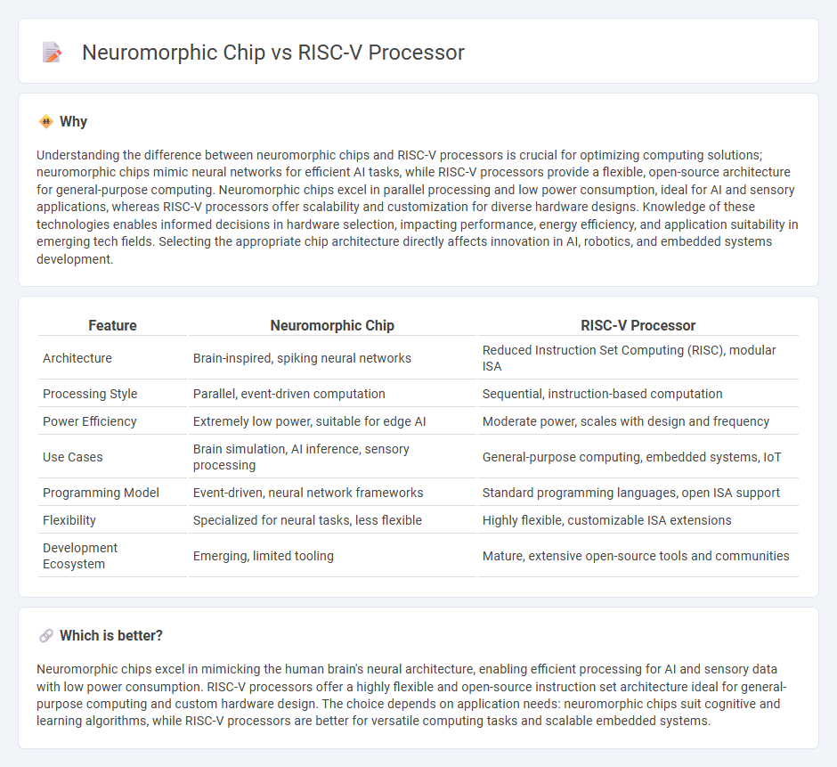 Neuromorphic Chip vs Risc-V Processor in Technology