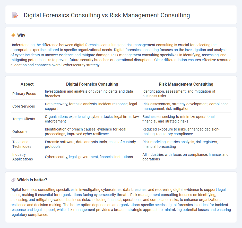 Digital Forensics Consulting vs Risk Management Consulting in Consulting