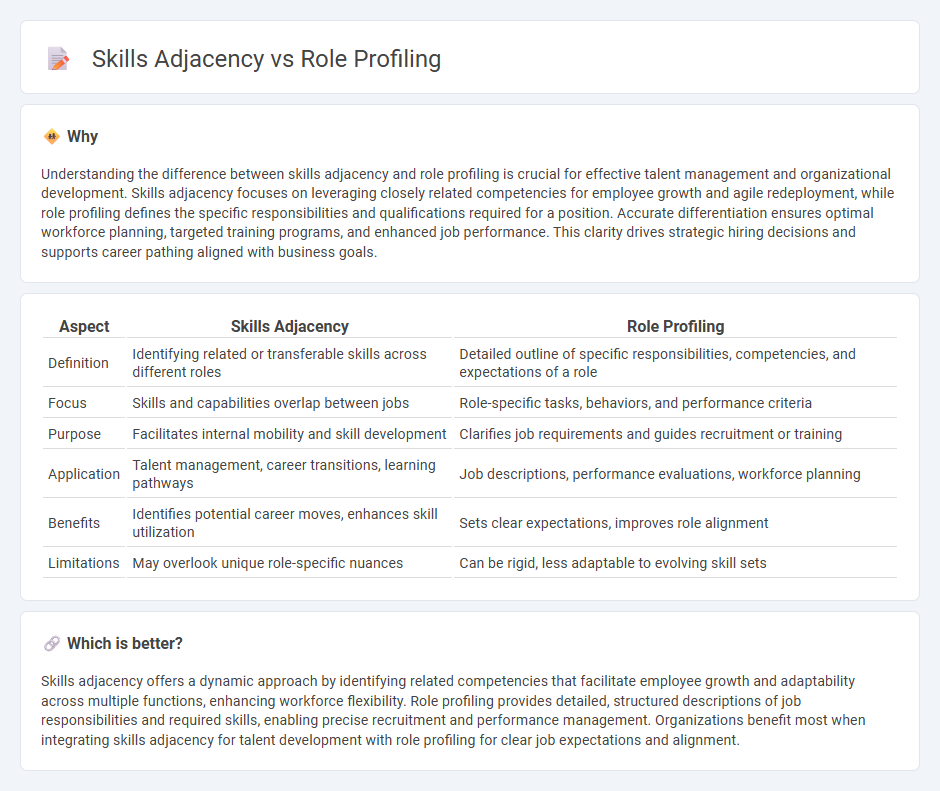 Skills Adjacency vs Role Profiling in Management