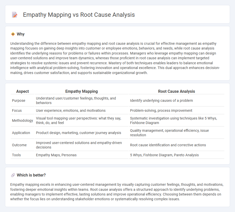 Empathy Mapping vs Root Cause Analysis in Management