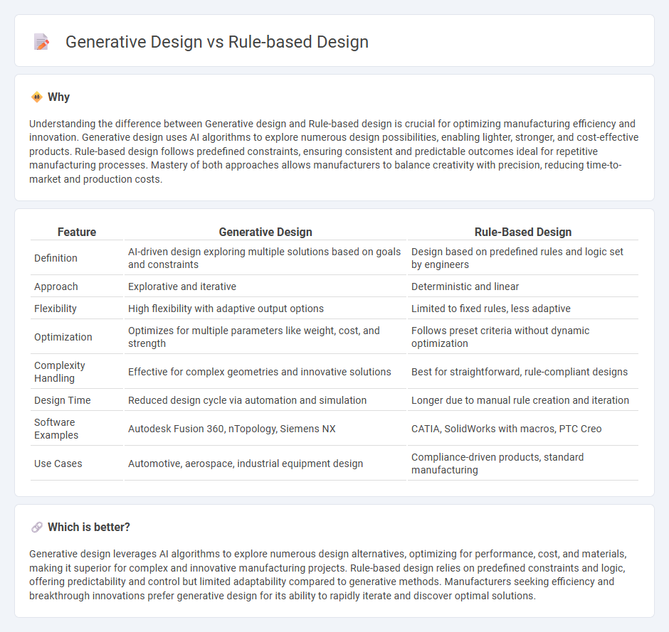 Generative Design vs Rule-Based Design in Manufacturing