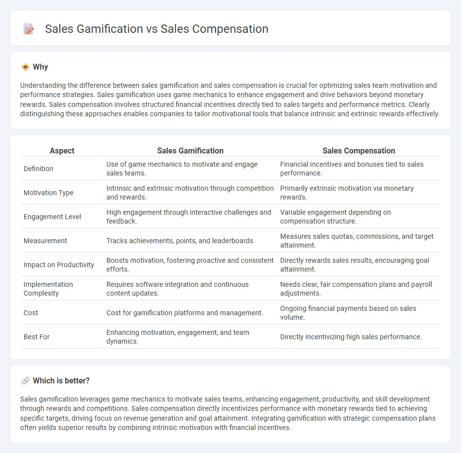 Sales Gamification vs Sales Compensation in Sales