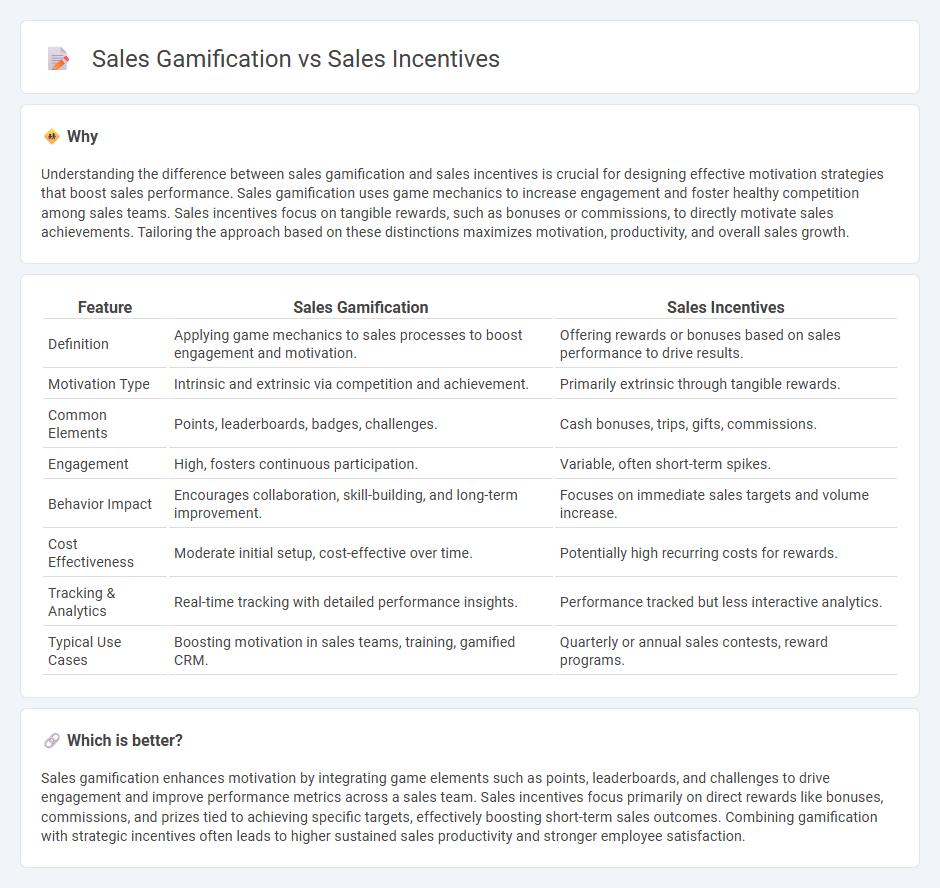Sales Gamification vs Sales Incentives in Sales
