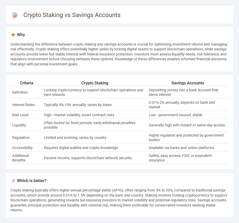 Crypto Staking vs Savings Accounts in Investment