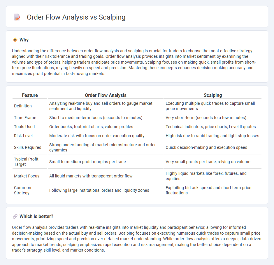 Order Flow Analysis vs Scalping in Trading