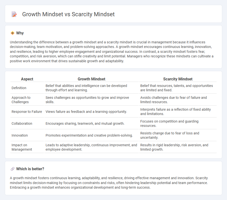 Growth Mindset vs Scarcity Mindset in Management