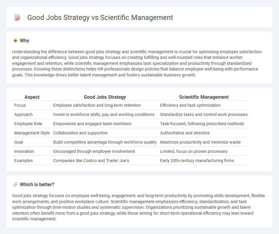 Good Jobs Strategy vs Scientific Management in Human Resources