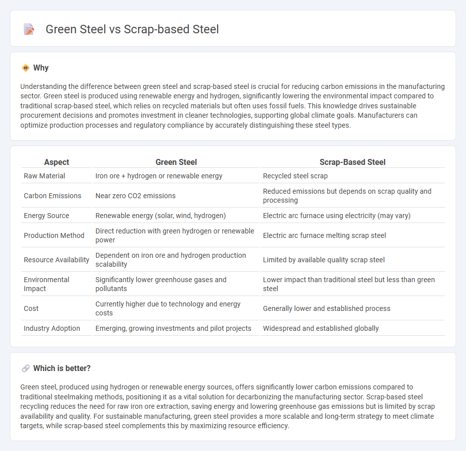 Green Steel vs Scrap-Based Steel in Manufacturing