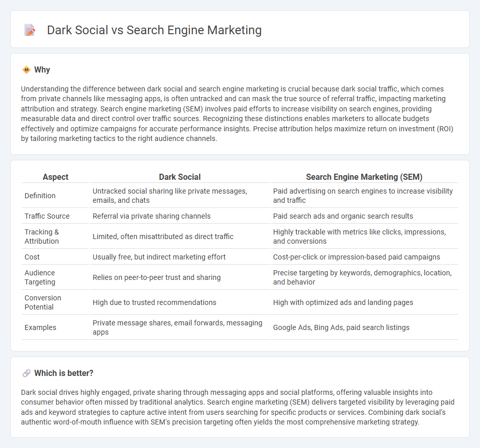 Dark Social vs Search Engine Marketing in Marketing