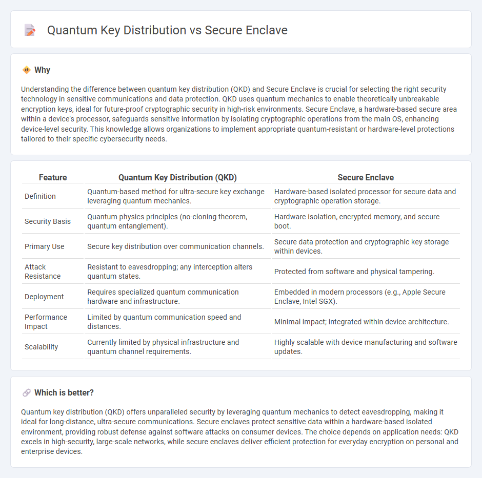 Quantum Key Distribution vs Secure Enclave in Technology