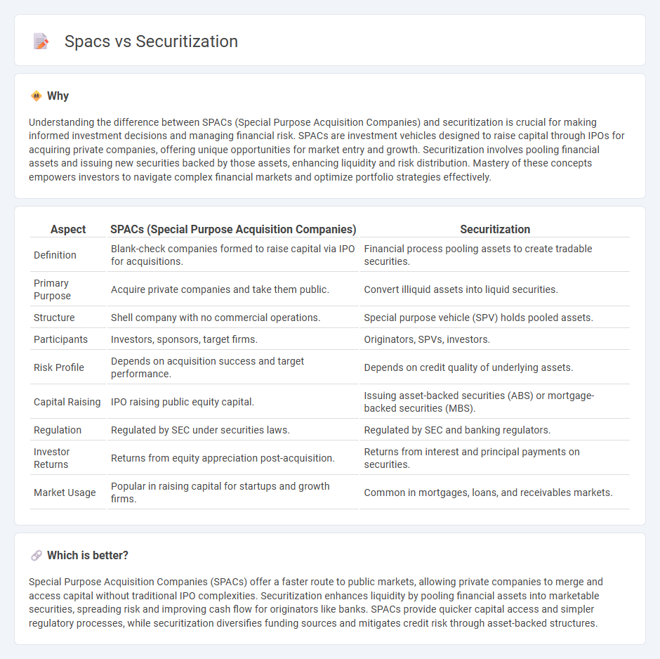 Spacs vs Securitization in Finance