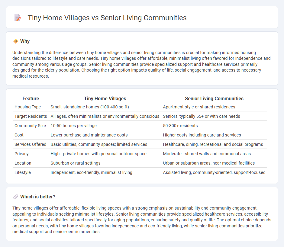 Tiny Home Villages vs Senior Living Communities in Real Estate